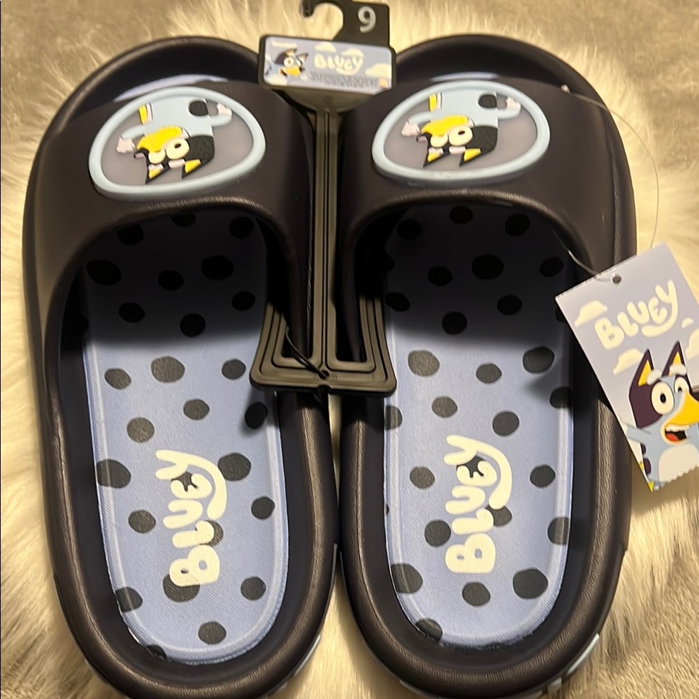 Mens Clogs - Black and Blue